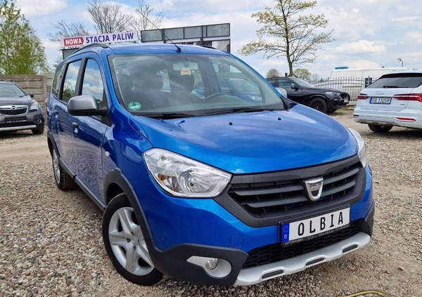 Dacia Lodgy cena 31900 przebieg: 181300, rok produkcji 2016 z Chodecz małe 277